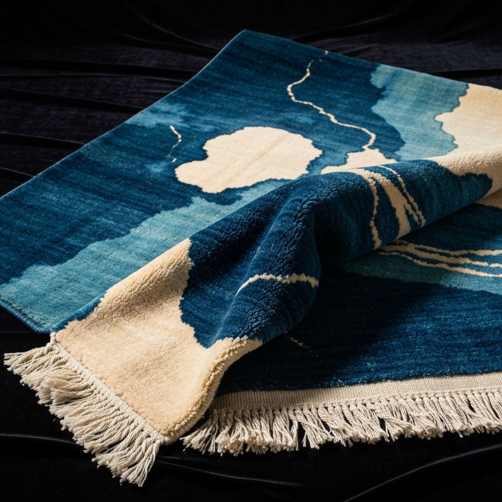 Alfombra artesanal Lune Porteuse de la colección SERIE ABISMO